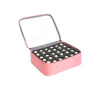 Travel Friendly Nails Polished Organized Holds 30 Bottles Essential Oil Storage Case with Clear Designs Easy Access Portable Makeup Bag
