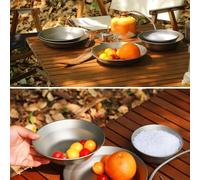 Travel Friendly Outdoor Dinnerware Ultralight Plates and Bowls for Your Next Adventure (750ml)