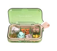 Travel Friendly Pills Case with Transparent Lid for Easy Viewing Portable Medication Holder Elderly Medication Manager