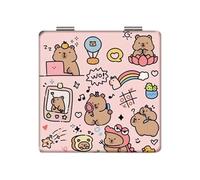 Travel Friendly Pocket Mirrored Miniature Cosmetic Mirrored with Double Sides for Women and Girls