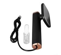 Travel Friendly Portable Steam Iron Handheld Design with USB for Quick Wrinkle Removal on Various Fabrics at Home or Away (black)