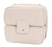 Travel-friendly PU Make Up Bag, Functional and Stylish Toilet Bag with Multiple Compartments for Tidy Organisation, Cosmetic Storage Bag, beige, Mass beauty