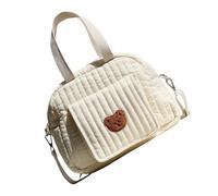 Travel Friendly Small Maternity Bag with Lovely Bear Print & Multi Layered Storage Diaper Storage for Parents Active Family Baby Care Bag