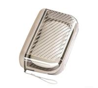 Travel Friendly Soap Holder for Keeping Soap Dry in Hotels, Gyms, and (Shallow coffee)