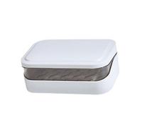 Travel Friendly Soap Storage Box Hygienic Detachable Layer Quick Drying Bathroom Organizers For Backpacking Soap Tray With Drain Holes
