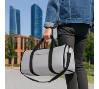 Travel Garment Carrier Large Foldable Premium Cover Storage Suit Duffel Bag Travel Carrier Wardrobe Jacket Dress Cover Storage Suit Carriers for Men for Travel with Adjustable Handles (Light grey)