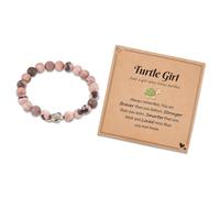 Travel Gifts For Women, Travel Turtle Bracelets, Turtle Gifts Bracelets With Motivational Affirmation Card, Positive Beaded Bracelet, Stress Relieve Jewelry Thank You For Friends Colleagues Families