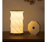 Travel Gifts Portable lamp with Touch Dimmer, Travel Lamp Warm Light, Foldable Paper Lamp, Rechargeable Small Battery Table Lamp for Bedroom Living Room, Traveling gifts for Women, Men & Couples