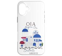 Travel Greek Island Santorini Greece Oia Village Blue Church Case for iPhone 16 Plus