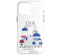 Travel Greek Island Santorini Greece Oia Village Blue Church Case for iPhone 16 Pro Max