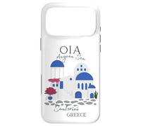 Travel Greek Island Santorini Greece Oia Village Blue Church Case for iPhone 17 Pro Max