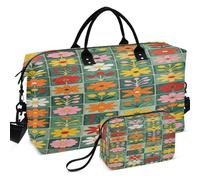 Travel Gym Duffel Bag Set All-over Printed Convertible Shape Easy Storage for Sports & Gym Funny Softball Ice Cream