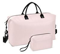 Travel Gym Duffel Bag Set All-over Printed Convertible Shape Easy Storage for Sports & Gym, Misty Rose Pastel, One Size, Retro