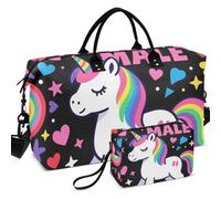Travel Gym Duffel Bag Set All-over Printed Mesh Divider pouching Large Capacity for All Seasons, Alpha Male, One Size, Retro