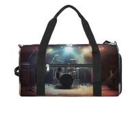 Travel Gym Duffle Bag, Rock Band Stage Print Duffle Bags,womens Mens Gym Bag,gym Bags,gym Bag with Shoe Compartment, rock band stage, One Size