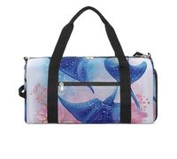 Travel Gym Duffle Bag, Sea Animals Stingrays Print Duffle Bags,womens Mens Gym Bag,gym Bags,gym Bag with Shoe Compartment, Sea Animals Stingrays, One Size