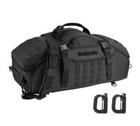 Travel Gym Duffle Bag Tactical for Men Women 3 In 1, Black, L, Modern