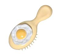 Travel Hair Brush - Innovative Massage Hair Comb, Charming Cartoon Comb | Portable Scalp Brush, Striking Fried Egg Design for Relaxing Scalp Stimulation, Preventing StaticCling, Reducing Hair Breakage