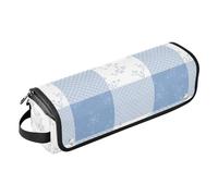 Travel Hair Tool Bag with Heat Resistant Pad Waterproof Portable Open Flat Hair Tool Bag for Ironing Straighteners Curling Wall-Paper