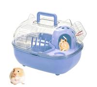 Travel Hamster Carrier | Portable with Transparent Cover and Portable Hamster Cage | Gerbils, Ferrets, Chinchillas, Hedgehogs, Mice and Squirrels, Travel and Veterinary Visits