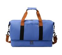 Travel Handbags For Women Large Capacity Men's Sports Bag Waterproof Weekend Voyage Female Messenger Bag Dry And Wet For Travel(Dark Blue)