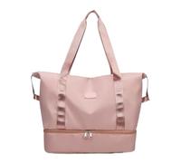 Travel Handbags Large Capacity Light Travel Sports Gym Bag Dry Wet Handbags for Women Female Swimming Shoulder Fitness Outdoor Travel Bag for Traveling(Pink)