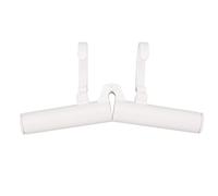 Travel Hanger Multifunctional Stretchable Adjustable Portable Folding Clothes Hanger for Car Daily Use (White)
