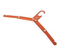 Travel Hanger Portable Folding Aluminum Alloy Clothes Hangers Racks for Outdoor Camping Travel (Orange)