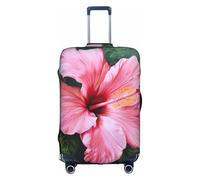 Travel Hawaii Pink Flower Luggage Cover Suitcase Protector 18-32 Inch Luggage Vacation Accessory Essentials, White, Medium, White, Medium