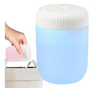 Travel Humidifier - USB Portable Small Humidifier with Night Light for Health Care, Moisturizing Air with Quiet, Home Office Bedroom Car Nightstand Nursery, White Compact Size
