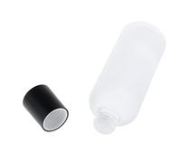Travel in Style with Refillable Glass Lotion Bottles - Leakproof, Reusable Makeup Containers for Skincare Enthusiasts - 150ml, Clear+Black