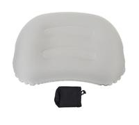 Travel Inflatable Lumbar Support Pillow Lightweight Portable Foldable Comfortable Airplane Train Office Traveling (Grey)