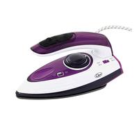 TRAVEL IRON 1100W DRY STEAM FOLDING COLLAPSIBLE HANDLE NON-STICK QUEST 34030