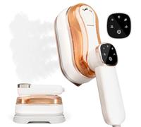 Travel Iron Portable Handheld Clothes Steamer for Wrinkle-Free Clothes On the Go - Steam Generator Iron Ideal Travel Essentials for Travel & Home Use (White)