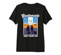 Travel is Calling and I Must Go Guatemala Premium T-Shirt