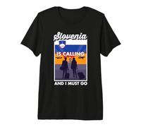 Travel is Calling and I Must Go Slovenia Premium T-Shirt