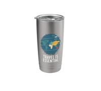 Travel is Essential, Vacation Stainless Steel Insulated Tumbler