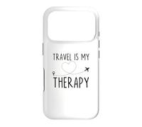Travel is My Therapy Traveler Wanderlust Adventure Explore Case for iPhone 17 Pro