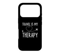 Travel is My Therapy Traveler Wanderlust Adventure Explore Case for iPhone 17 Pro