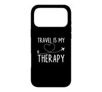 Travel is My Therapy Traveler Wanderlust Adventure Explore Case for iPhone 17 Pro Max