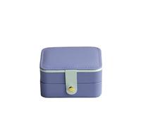 Travel Jewellery Box Portable Jewelry Casket Packaging Box Makeup Organizer For Exquisite Cosmetic Beauty Case Container(PURPLE)