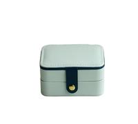 Travel Jewellery Box Portable Jewelry Casket Packaging Box Makeup Organizer For Exquisite Cosmetic Beauty Case Container(WHITE)