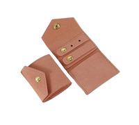 Travel Jewelry Bag 3pcs Ring Earring Organizer Bag Mini Size Microfiber Jewelry Pouch Travel Portable Presents Packaging(Pink)