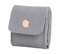 Travel Jewelry Bag - Portable Earring Pouch, Ring and Bracelet Case | Stylish Divided Travel Case with Secure Buckle, Soft Jewelry Keeper for Men’s Business Luggage, Teen Accessory Organizer