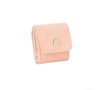Travel Jewelry Organizer With Foldable Design Compact Size Multiple Compartments For Organized And Secure Jewelry Storage(Pink)