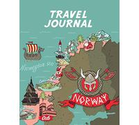 Travel Journal: Map Of Norway. Kid's Travel Journal. Simple, Fun Holiday Activity Diary And Scrapbook To Write, Draw And Stick-In. (Norwegian Map, Vacation Notebook, Adventure Log)