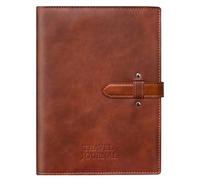 Travel Journal Refillable, Vintage PU Leather Travel Journal for Women, Men, Teens. Travel Diary and Adventure Book to Record Trips and Memories,Fun Bucket List Journal for World Trip,Travel Gifts