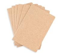 Travel Journal Set with 6 Notebook Journals for Travelers - Kraft Brown Soft Cover - A5 Size - 210 mm x 140 mm - 60 Dot Grid Pages/30 Sheets