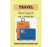 Travel Journeys Word Search Puzzle Book: Word Searches With Easy to Read Print about Travels, Vacations, Journeys and More|6 x9 inches, 110 pages| 50 ... Gift for Vacations, Holidays, and Free Times