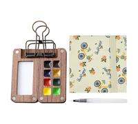 Travel Kit with Color Palette, Versatile Watercolor Painting Kit, Creative Travel Art Supplies Watercolor Pocket Set for Home School at Home
